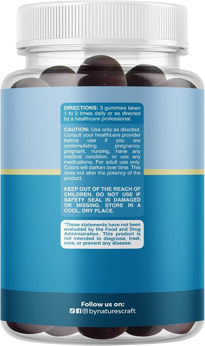 Calming Gummies for Adults with Ashwagandha and Magnesium - Relaxing Stress Gummies with L Theanine 5HTP and Lemon Balm Extract - Adaptogenic Chamomile Extract Vitamin B6 - 90 Count (Pack of 2)