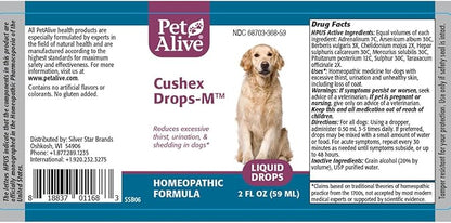 PetAlive Cushex Drops-M, Cushing's Disease Pet Supplement, 2fl oz., 59ML
