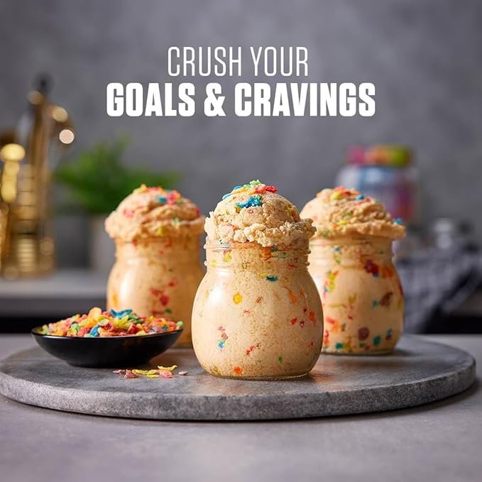 Dymatize x Birthday Cake Pebbles ISO100 Whey Protein Powder Isolate, 25g of Protein, 20 Servings, 5.5g BCAAs, 120 Cal., Gluten Free, 1g Fat, 1g Sugar, 2g Carb
