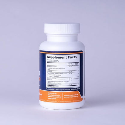 Mood Balance Support Supplement | Emotional Wellness Formula | Calm and Focus Blend | Gut-Brain Formula | Clean Ingredients 60 Vegetarian Capsules.