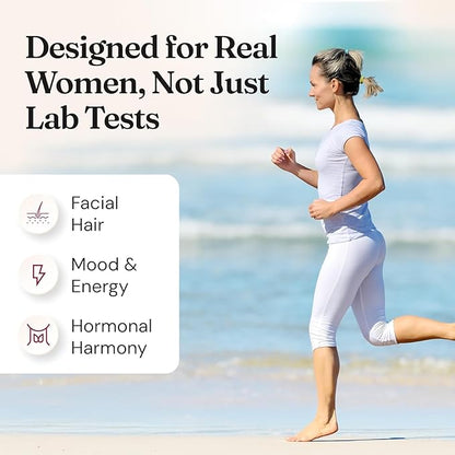 Nourished AndroEase Plus - Natural Balance Supplement for Women - Vegan Formula with Zinc & Saw Palmetto - 180 Capsules for Daily Wellness & Vitality - Made in USA
