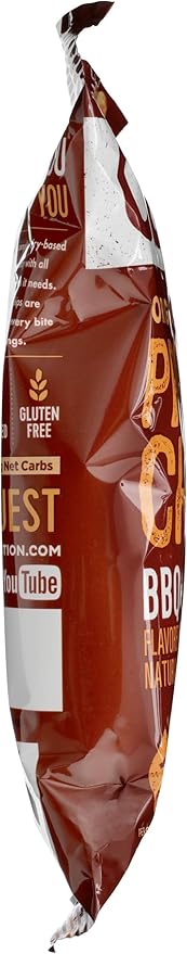 Quest Nutrition Protein Chips, BBQ, 22g Protein, 2g Net Carbs, 130 Cals, 1.2oz Bag, 1 Count, High Protein, Low Carb, Gluten Free, Soy Free, Potato Free
