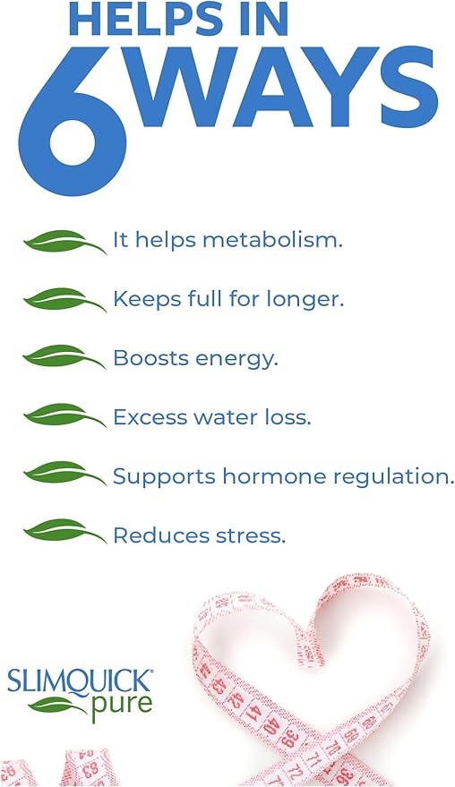 Slimquick Pure 3x Extra Strength Mixed Berry Drink Mix for Women to Help Achieve Weight Goals, Helps Metabolism, Keeps Full for Longer with Green Tea, Caffeine, Chaste Tree, Rhodiola Extract, 26 Count