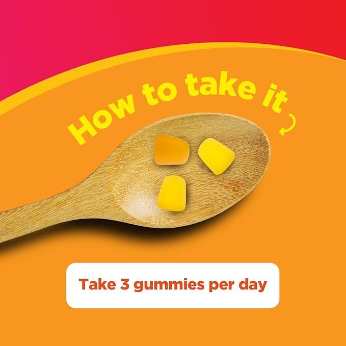 Kids Omega and DHA Gummies - Fatty Acids Omega 3 6 9 with Vitamin C for Vision - Nutritional DHA for Kids for Healthy Nervous System & Focus Support - Fish Free - 60 Count