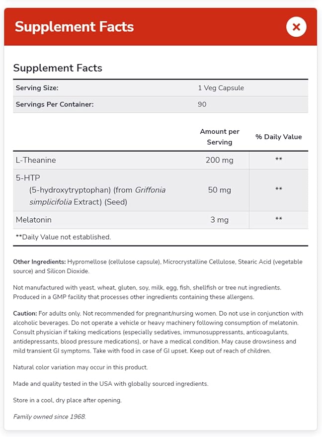 NOW Foods Supplements, Sleep Regimen 3-in-1, with Melatonin, 5-HTP and L-Theanine, Restful Sleep Blend*, 90 Veg Capsules, (Pack of 2)