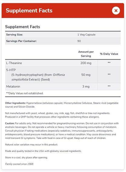 NOW Foods Supplements, Sleep Regimen 3-in-1, with Melatonin, 5-HTP and L-Theanine, Restful Sleep Blend*, 90 Veg Capsules, (Pack of 2)