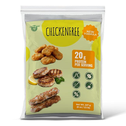 Creative Pea Plant-Based Chicken Style Meat Mix | High Protein Shelf-Stable Vegan Protein | Pea Protein | Just Add Water & Oil | For Burgers, Nuggets, Patties & Kebab | Gluten-Free | 227g