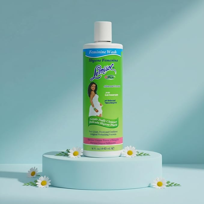 Lemisol Feminine Wash, Daily Cleanser, Hypoallergenic, 2-Pack of 16 FL Oz Each, 2 Bottles