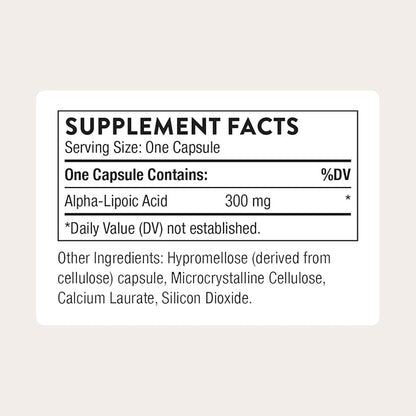 THORNE - Alpha-Lipoic Acid - Provides Antioxidant Support - Supports Liver Detox & Nerve, Eye, Metabolic & Liver Health* - Third-Party Certified - Gluten, Dairy & Soy-Free - 60 Capsules