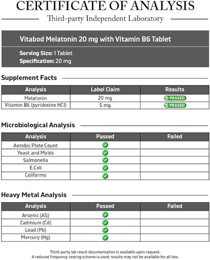 Melatonin 20 mg - 240 Fast Dissolve Tablets - Drug Free - Natural Berry Flavor - Vegetarian, Non-GMO, Gluten Free 240 Count (Pack of 2)