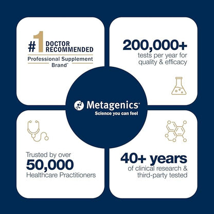 Metagenics OmegaGenics EPA-DHA 1000 mg - High Potency Omega-3 Fish Oil Supplement for Heart, Brain & Joint Health* - Sustainably Sourced - 120 Softgels