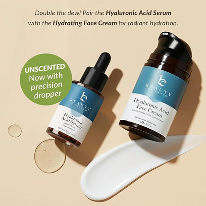 Face Serum - Hyaluronic Acid Serum for Face Anti Aging Serum with Hyaluronic Acid & Aloe Vera Hydrating Serum, Anti Wrinkle Serum for Face (2 Fl Oz)