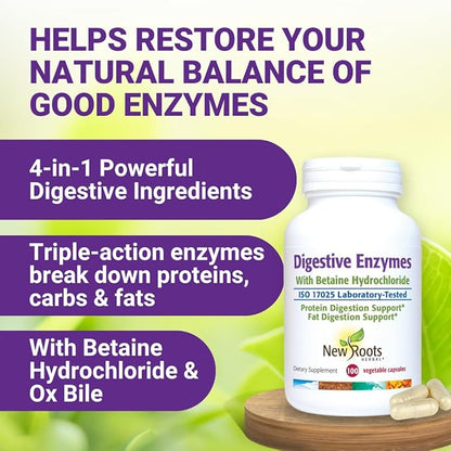 Digestive Enzymes with Ox Bile and Betaine HCl (100 Caps) Ox Bile Supplements for No Gallbladder with Papain & Pepsin A | Pancrease Cleanse & Detox - Pancreatin Digestion Enzymes for Women & Men