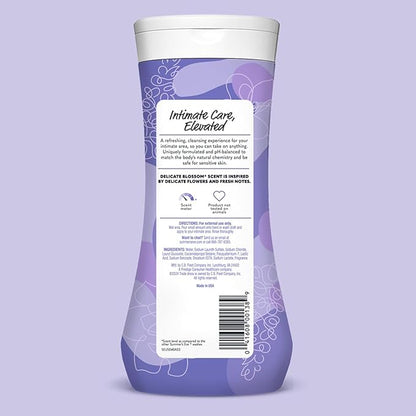 Bundle of Summer's Eve Delicate Blossom, Simply Sensitive, + Amber Nights Daily Refreshing All Over Feminine Body Wash, Removes Odor, Feminine Wash pH Balanced, 15 fl oz