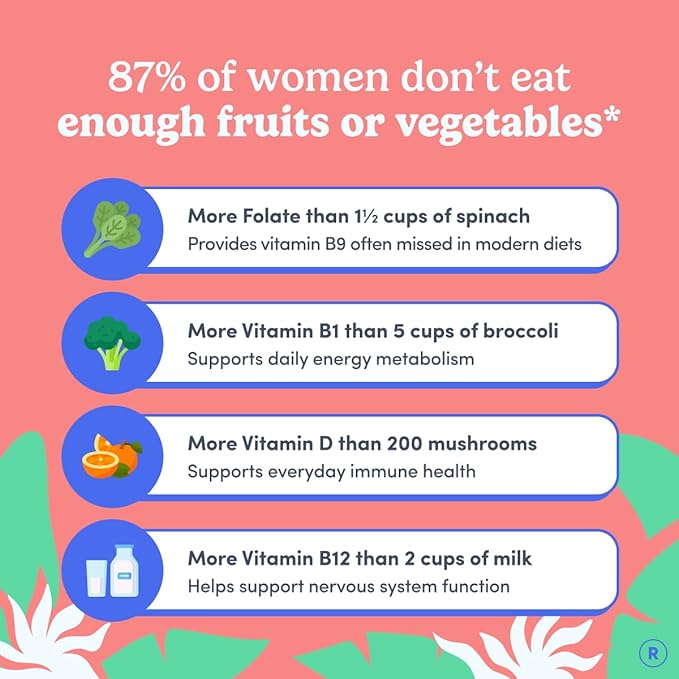 FIRST DAY Multivitamin for Women - Daily Womens Multivitamin Gummies - Vitamin A C D E B12, Magnesium, Zinc, Biotin – Vegan, Gluten Free Womens Vitamins - Hair Growth, Skin, Energy – 60 Day Supply