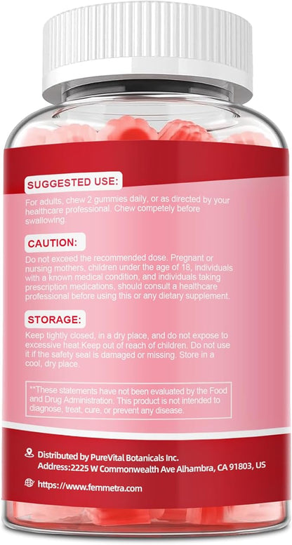 Probiotics for Women 50+, 200 Billion CFU Vaginal Probiotics Gummies with D-Mannose & Cranberry, Sugar-Free Cranberry Flavor for pH Balance, Urinary & Gut Health, 60 Count