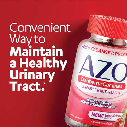 AZO Urinary Tract Health Gummies 72 Count & Cranberry Gummies 40 Count