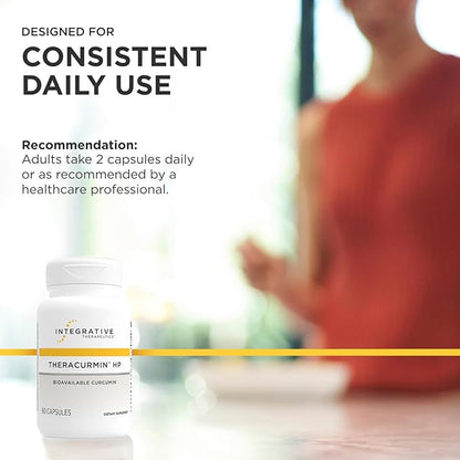 Integrative Therapeutics Theracurmin HP - Heart & Joint Health Support* - Muscle Recovery Support* - 27x More Bioavailable Than Standard Curcumin Extract - 60 Capsules (30 Servings)