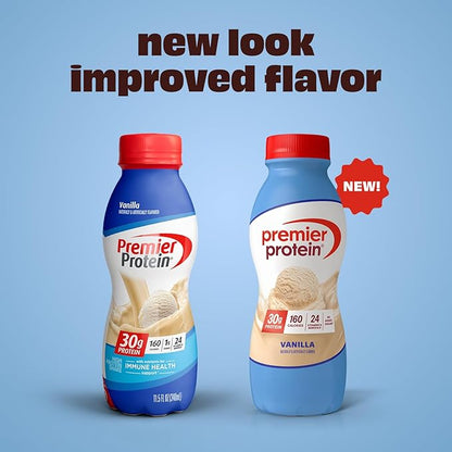 Premier Protein Shake,Cake Batter,30g Protein,No Added Sugar,24 Vitamins & Minerals to Support Immune Health,11.5 fl oz (Packaging May Vary),(Pack of 24)