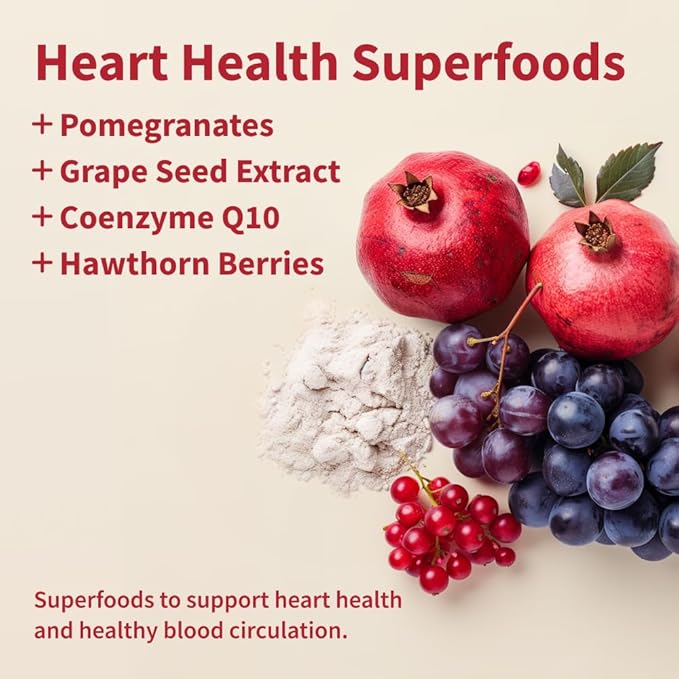 Snap Supplements Heart Health Gummies, Blood Circulation Supplements, CoQ10 Heart Health Supplements, Blood Flow Supplement, Sugar Free, 60 Gummies (Pack of 2)