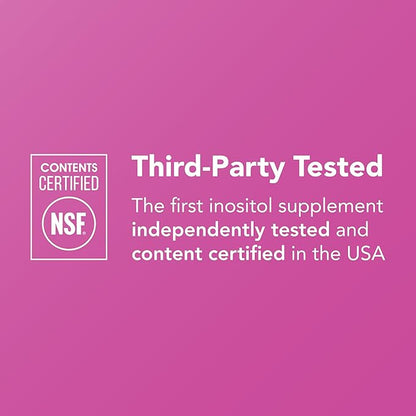 Theralogix Ovasitol Inositol Powder Packets - 90-Day Supply - Myo-Inositol & D-Chiro Inositol for Hormone Balance & Ovarian Function Support* - NSF Certified - 180 Packets