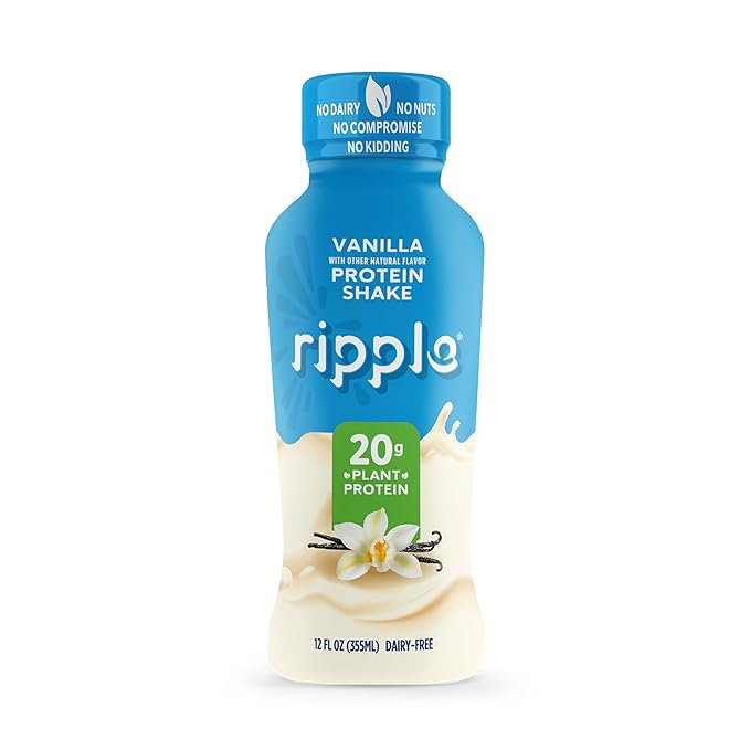 Ripple 12 oz Protein Shakes (12 Fl Oz (Pack of 12), Variety Pack (Chocolate and Vanilla))
