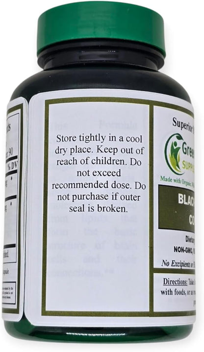 Green Organic Supplements Black Cohosh, 90 VCaps, High Absorbable, Non-GMO, Gluten-Free