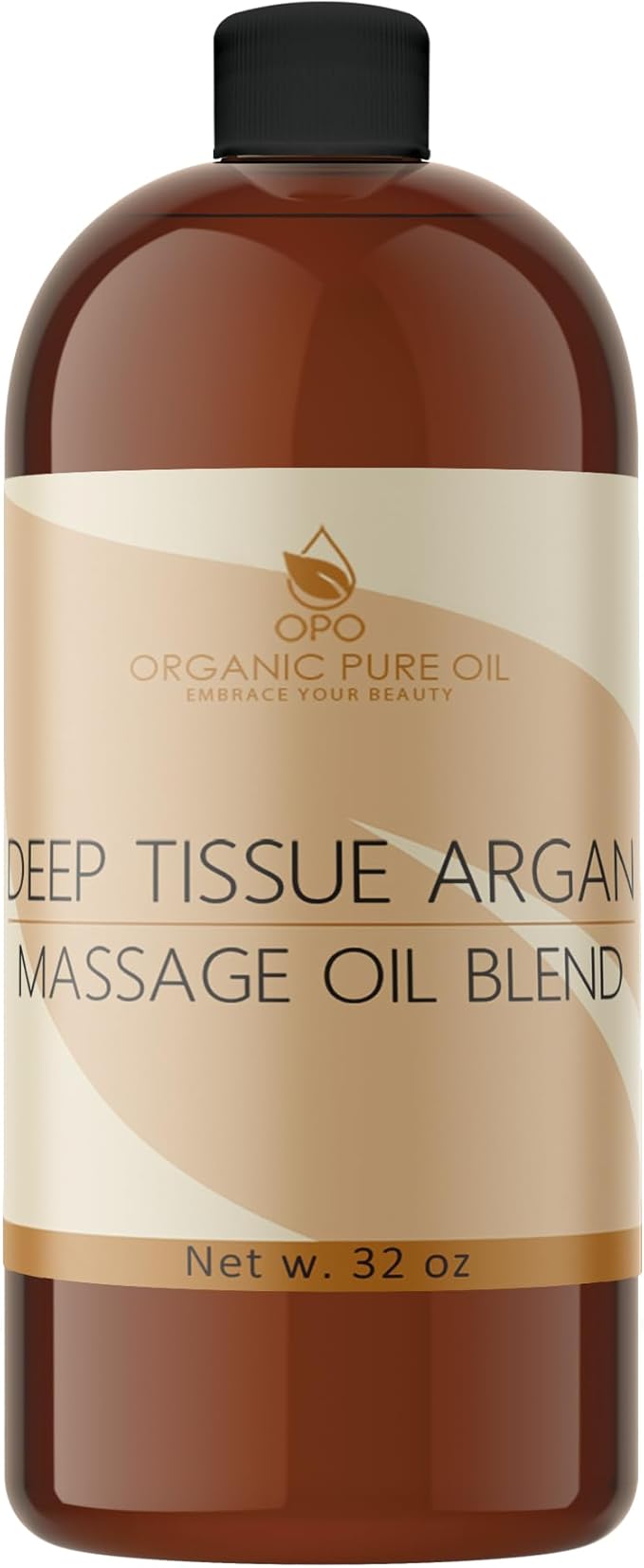 Deep Tissue Argan Massage Oil Blend - Natural, Non-GMO, Evening Primrose, Camellia, Walnut Oil & More - 32 oz - Soothing, Deep Tissue, Muscles, Relaxation - Packaging May Vary