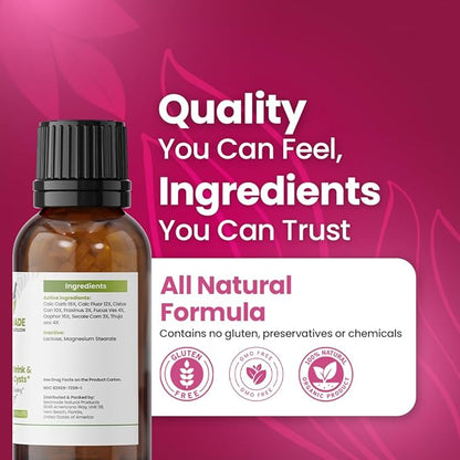 Bestmade Fibroid Shrink & Ovarian Cysts, BM36 - Helps Shrink Fibroids and Ovarian Cysts, Balance Estrogen Levels and Prevent Regrowth, Support for Menstrual Pain and Painful Intercourse, 350 Pellets