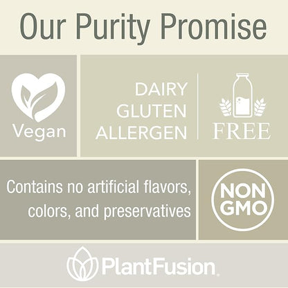 PlantFusion Complete Lean Plant Based Protein Powder - Prebiotic Fiber, Superfoods & Digestive Enzymes - Vegan, Gluten Free, Soy Free, Non-GMO - Chocolate Brownie 1.85 lb