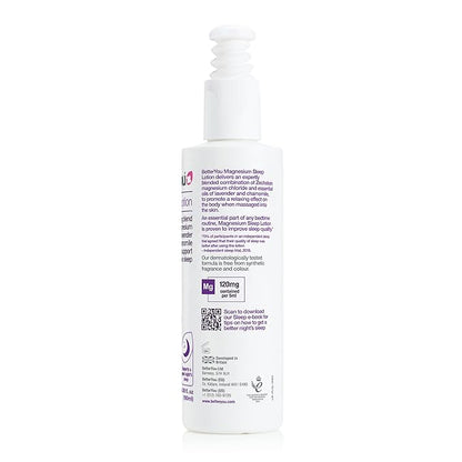 BetterYou Magnesium Sleep Body Lotion - Relaxing Body Lotion - Magnesium Body Cream with Lavender and Chamomile Blend - Sore Muscle Relief - 6.08 oz