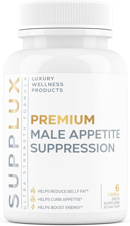 PREMIUM Male Appetite Suppressant - Weight Loss Pills, Fat Burner for Men, GLP-1 Pathway Support - Can Help Sustain Muscle While Burning Fat - Powerful Fat Burning Assistance- 60 Capusles