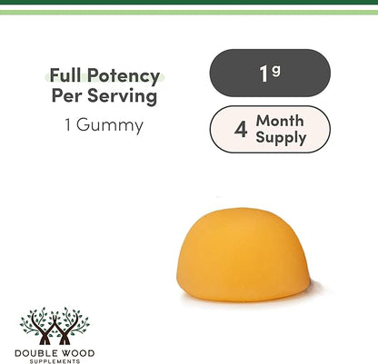 Creatine Monohydrate Gummies - 1g per Serving, 120 Count - No Fillers, Vegan Safe, Non-GMO, Gluten Free by Double Wood