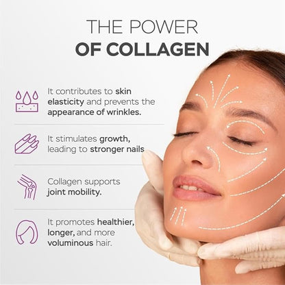 VITASEI Collagen Peptide Capsules with Hyaluronic Acid, Vitamin C, Biotin and Resveratrol - Collagen Supplements for Women & Men - Hair, Nails, Skin & Joint Vitamins - 60 Count (Pack of 3)