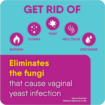 Lagicam 3 Day Yeast Infection Treatment for Women, Start Working on The 1st Day, Miconazole Nitrate, Antifungal Vaginal Cream for Itching and Irritation, 3 Disposable Applicators & Cream (Pack of 2)