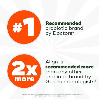 Align Probiotic, Gut Health + Immune Support Probiotic, Probiotics for Women and Men, Probiotics for Digestive Health and Immune Health, #1 Doctor Recommended Brand‡, 28 Capsules