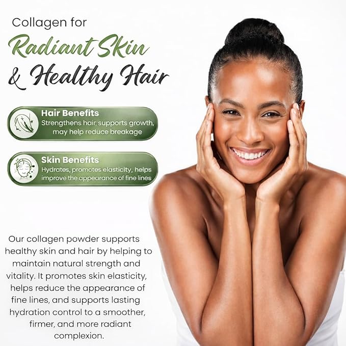 Multi Collagen Peptides Powder Unflavored - 5 Types Multi Collagen Complex (I, II, III, V, X) - Grass Fed Hydrolyzed Powder Collagen for Hair, Skin, Nails, Joints & Gut Health - 30 Servings