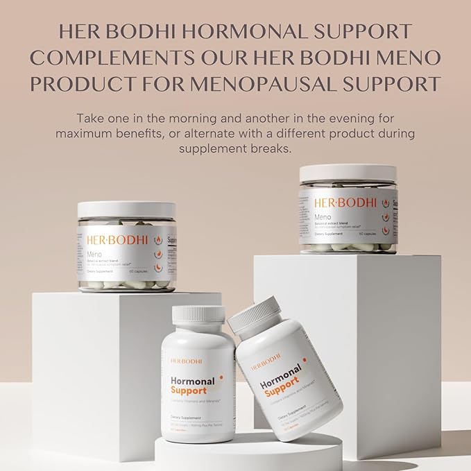 Hormonal Support - Hormone Balance Supplement for Women, PMS Support Supplement & Hormone Harmony for Women, Supports Energy, Mood Swings, Hot Flashes, Menopause Hormonal Balance (60 Caps)