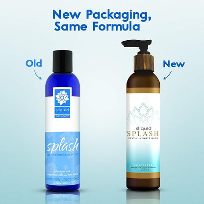 Sliquid Gentle Intimate Wash - Unscented 8.5 fl oz (Pack of 2)