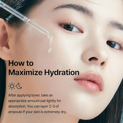 WELLAGE Real Hyaluronic Blue Ampoule 100, Korean Hydrating Serum for Face, Fragrance Free Hyaluronic Acid Deep Moisturizing Serum with Panthenol, PDRN for Sensitive Dry Skin Moisturizer, 2.54 Fl Oz_R