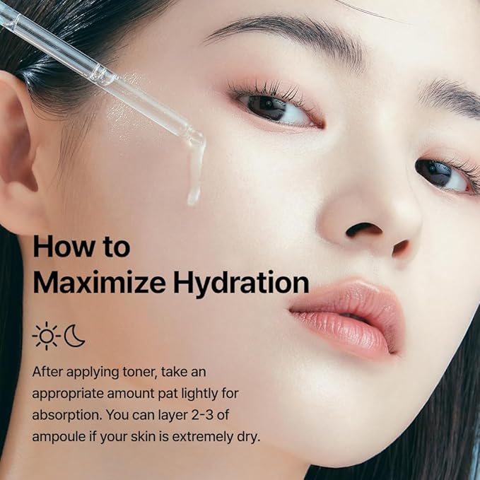 WELLAGE Real Hyaluronic Blue Ampoule 100, Korean Hydrating Serum for Face, Skin Firming Hyaluronic Acid Serum with Panthenol for Sensitive Skin, (3.38Fl.oz + 2.53Fl.oz)