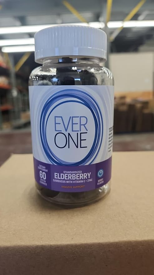 Sambucus Elderberry Gummies for Adults with Vitamin C and Zinc- Immune Support Supplement - Vegan, Gelatin Free, Gluten Free, GMO Free- Delicious Berry Flavored, Black Elderberry Immune Gummy Vitamins