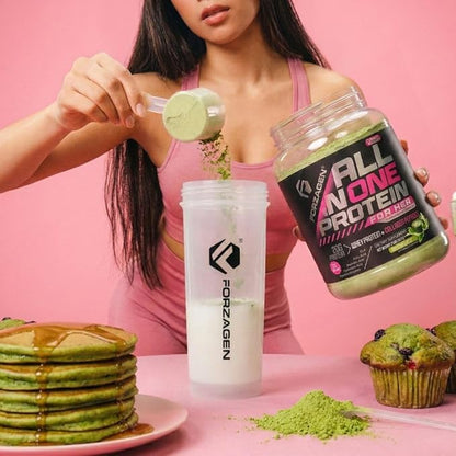 Forzagen All in One Protein for Her, Protein Powder for Women with Collagen Peptides (2 Pound (Pack of 1), Matcha Latte)