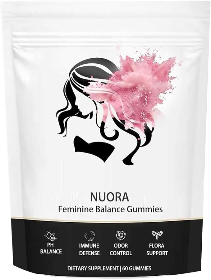 Feminine Balance Gummies, Vegan Hawaiian Pineapple, pH Balance, Healthy Odor, Flora and Immune Support, Vaginal Health Support, 60 Count