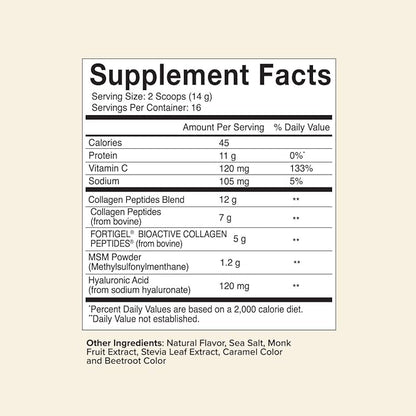 Great Lakes Wellness Movement Boost Advanced Collagen Peptides Powder with MSM, Hyaluronic Acid, Vitamin C - Joint Mobility & Comfort - Caramel Flavored - Non-GMO, Keto, Kosher - 8 oz