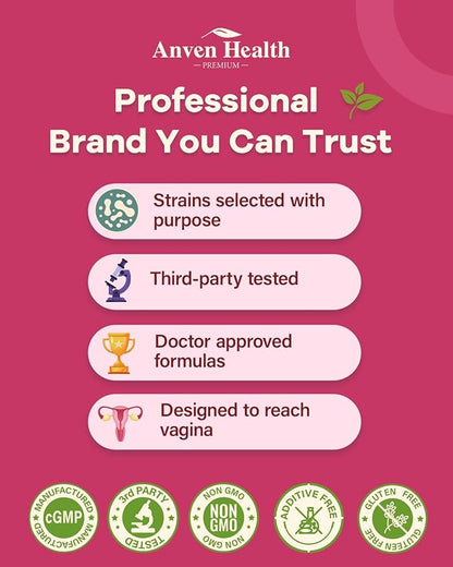 Vaginal Probiotics for Women pH Balance with Prebiotics - 60 Billion Womens Probiotic for Vaginal Flora, Odor, Yeast & Digestive Health with Saffron, Cranberry, Vegan & Non-GMO | 270 Caps