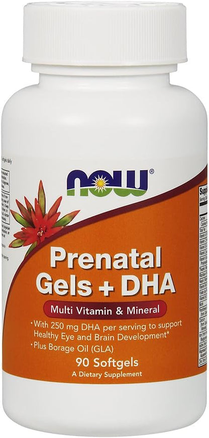 NOW Foods Pre-Natal Multivitamin w/ DHA Softgels