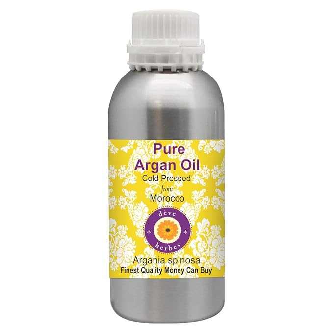 Deve Herbes Pure Argan (Moroccan) Oil (Argania spinosa) Cold Pressed 630ml (21 oz)