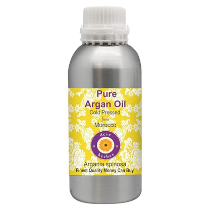 Deve Herbes Pure Argan (Moroccan) Oil (Argania spinosa) Cold Pressed 630ml (21 oz)