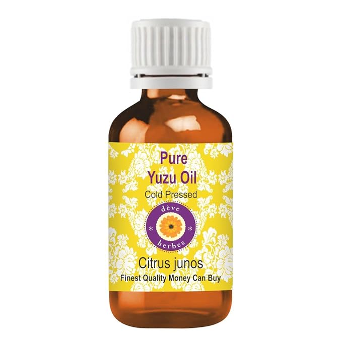dève herbes Pure Yuzu Oil (Citrus Junos) Cold Pressed 100ml (3.38 oz)